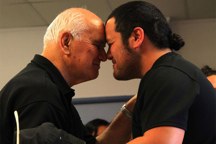 Sandy Adsett (pictured left) with Cody Hollis (pictured right).