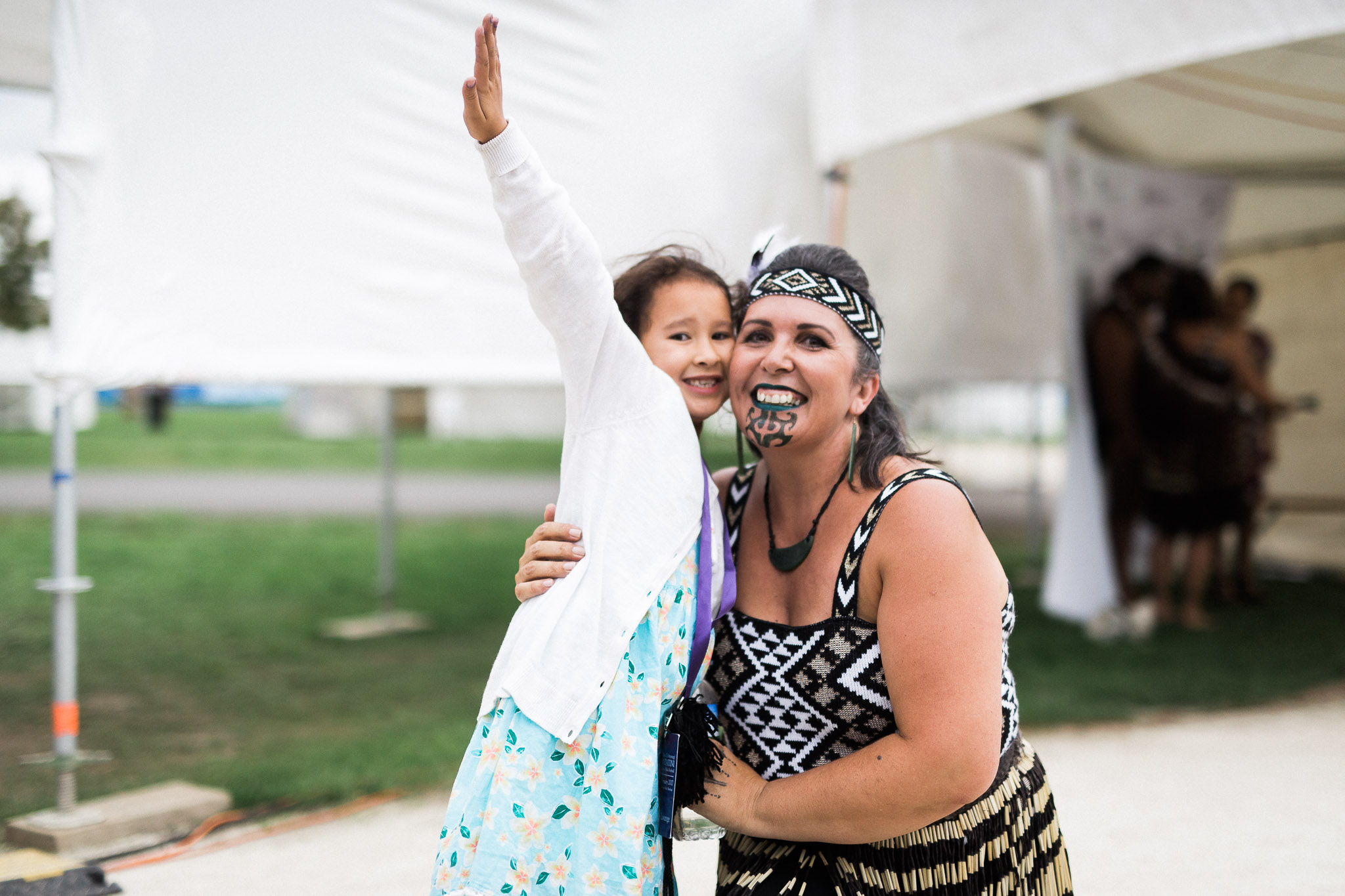 Keri Milne-Ihimaera and daughter 