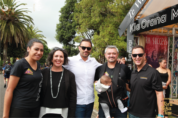 Fale Tumanu, Keri Milne-Ihimaera, Aisha Ross, Jim Mather and Shanan Halbert
