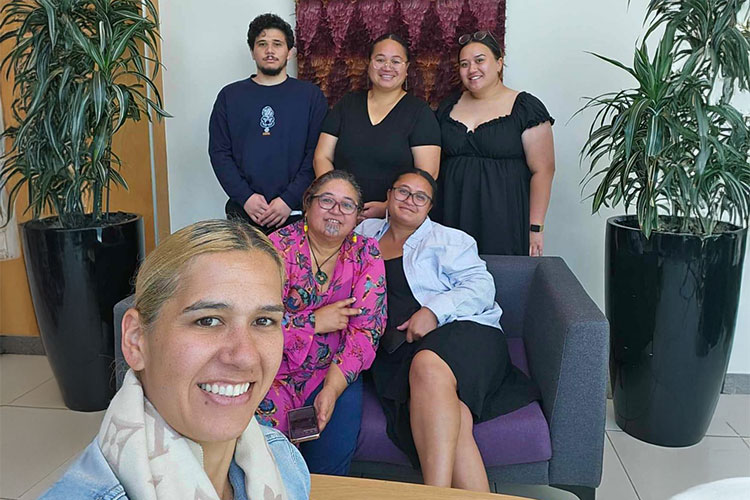 Shelley Hoani and her whānau