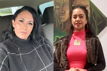 Certificate in Māori Performing Arts kaiako Juliet Grant and tauira Niquita Samuel