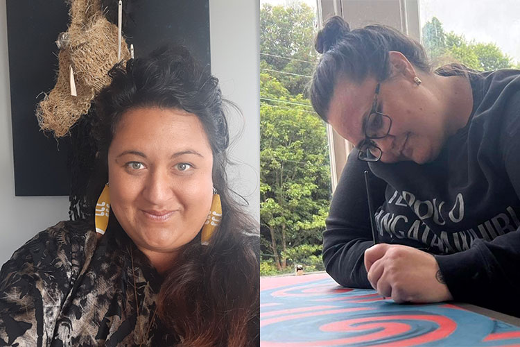 Marewa Severne (left) and Heremaahina Eketone (right)