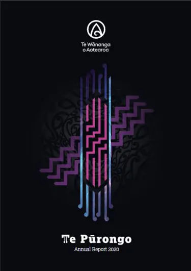 Te Wānanga o Aotearoa Te Pūrongo Annual Report 2020 cover