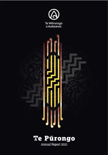 Te Wānanga o Aotearoa Te Pūrongo Annual Report 2021 cover
