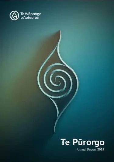 Te Wānanga o Aotearoa Te Pūrongo Annual Report 2024 cover