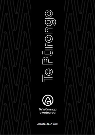 Te Wānanga o Aotearoa Te Pūrongo Annual Report 2018 cover