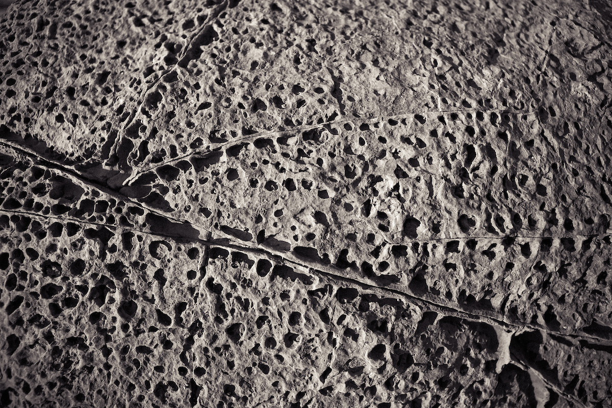 Aerial photo of mud flats nature shot