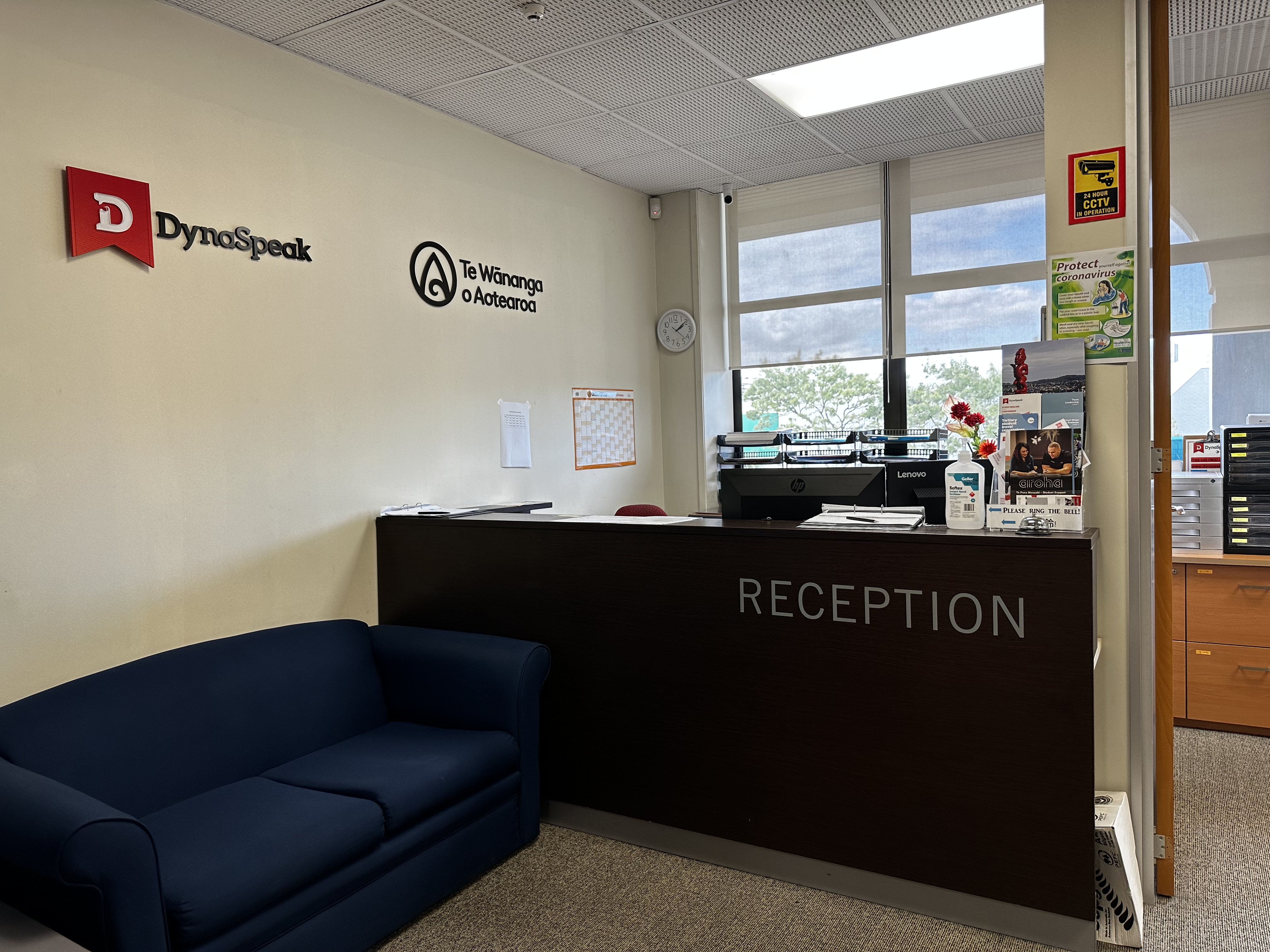 DynaSpeak New Lynn campus reception area